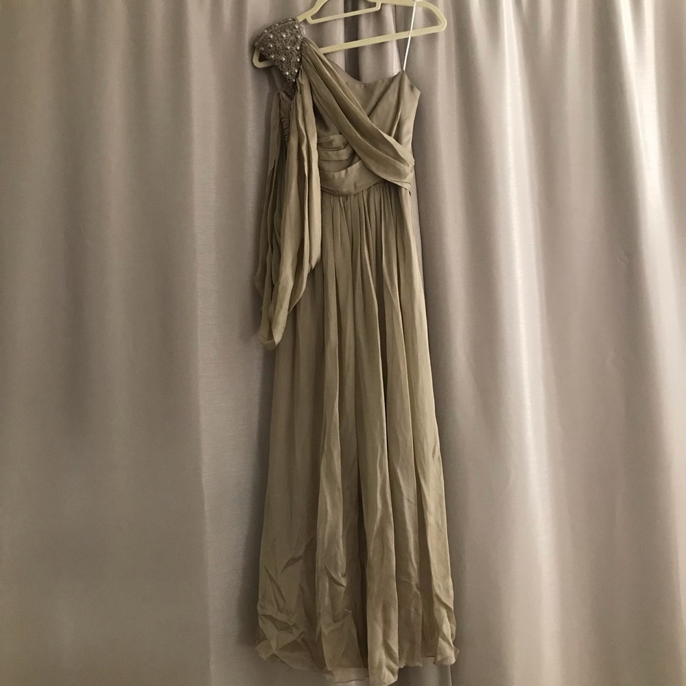 One Shoulder Stud Gown